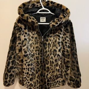 Sunday Best Leopard Faux Fur Jacket / Coat from Aritzia